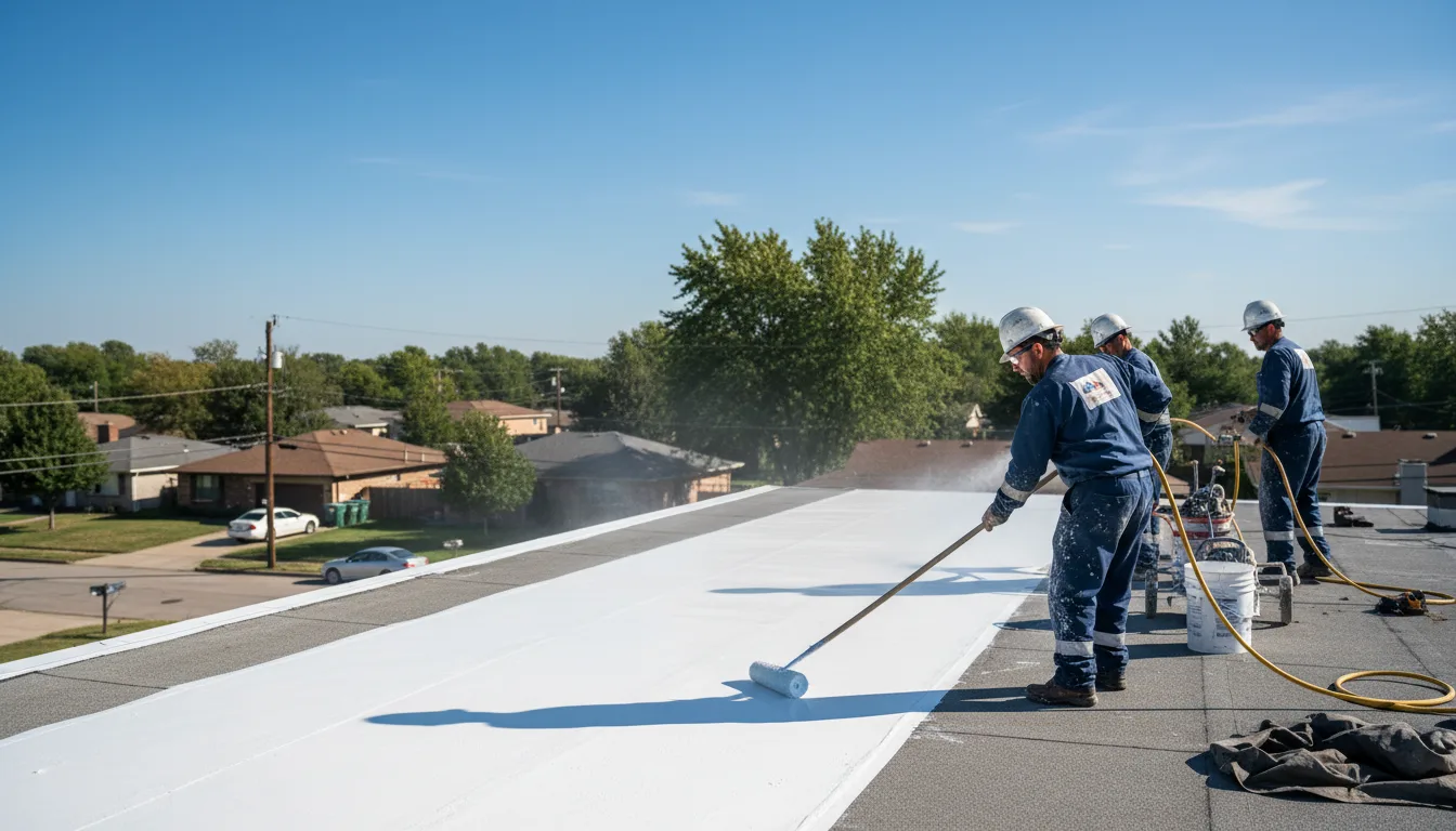 Commercial roof coating in Voorheesville, NY near me